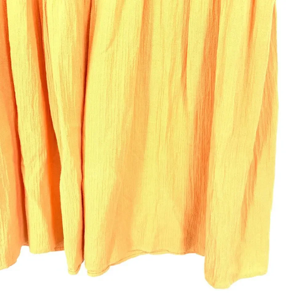 Soft Surroundings Madison Gauze Maxi Skirt Womens Size Large Apricot Tan NEW